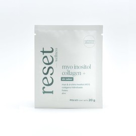 reset wellness 15 Sobres de Myo inositol Collagen+ Sin Sabor en sachets Sin Sabor