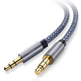 Ruaeoda Aux Cord 6ft,3.5mm Audio Cable Male to Male Stereo Hi-Fi Sound Nylon Braided aux to aux 1/8 Cable for Headphones Car Home Stereos Speakers Tablets
