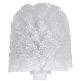 Axentia Ersatz-Bürstenkopf, Austausch von WC-Garnituren, Ersatzteil für Bürste und Halter, Badaccessoire mit Gewinde, ca. 8,5 x 8,5 x 9 cm, wechselbar, weiß
