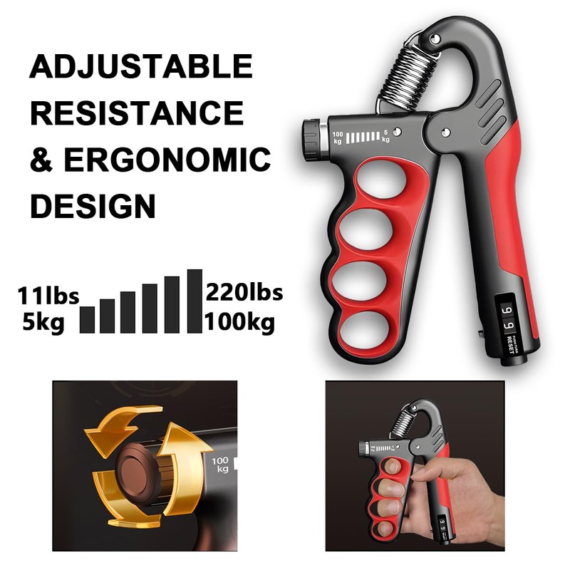 Ruayia Hand Trainer, Grip Strength Trainer for Fitness Strength Training,