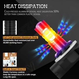 VCSZKXLY Compatible for Arctic Cat 400 500 650 700 Headlights, 886/894/881 Headlight Bulbs, 6000K Cool White, 12V 35W Bulbs Light, 300% Brightness, Plug N Play, 2-Pack