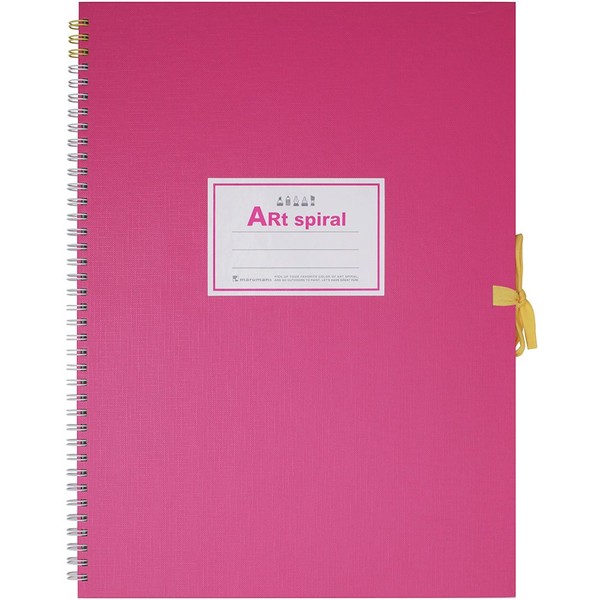 Maruman S314-08 F4 Art Spiral Sketchbook, Thick Drawing Paper, Pink,