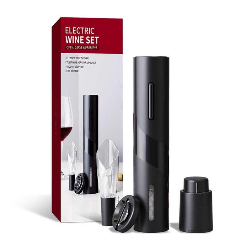 Wine Opener Set Electric Classic Food Grade Coating ABS Reusable