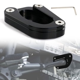 Xitomer Motorcycle Side Stand Enlarger, Fit for 2023 2022 2021 Versys-X 300 2017-2023, Kickstand Shoes, Extension Enlarger plate (Black)