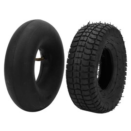 Elektrische Rollerreifen 9x3.50-4 Ersatz Innenrohr und Außenreifen Hohe Traktion für Nasse Trockene Straßen Schwarz