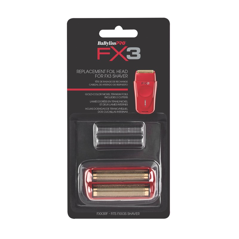 BaBylissPRO Barberology Professional FXX3RFB FX3 Red Replacement Double Foil Shaver