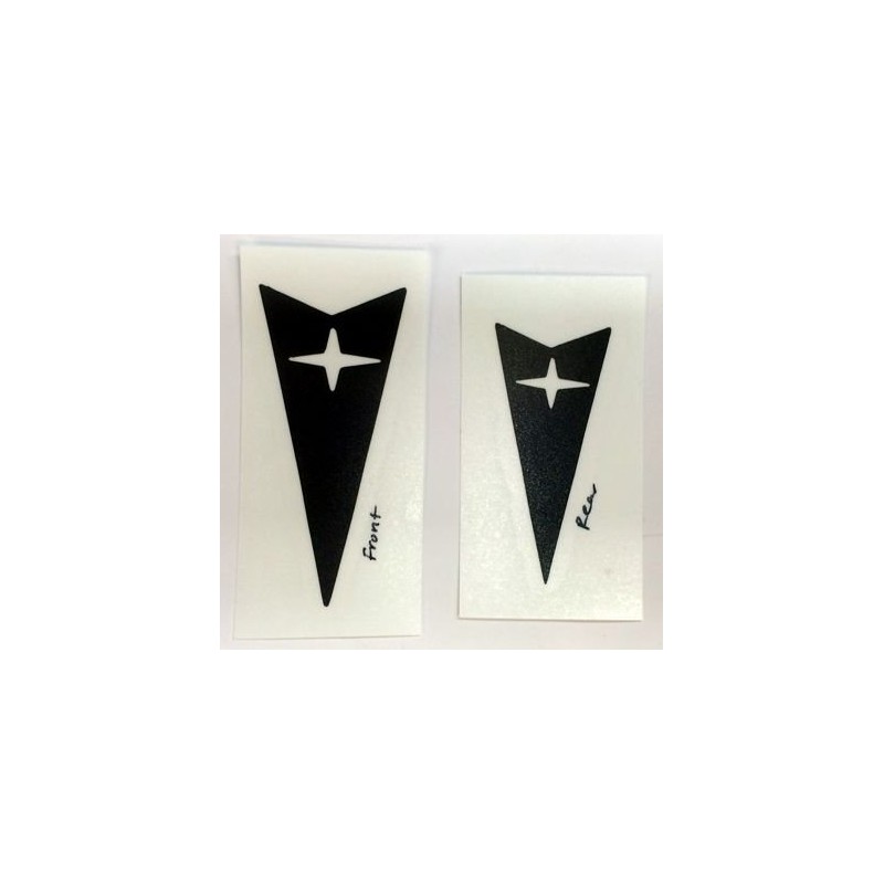 Reflective Concepts Arrowhead Overlay Decals | Front, Rear (Set of