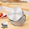 BEZIA 12 Qt Stainless Steel Stock Pot with Lid, Induction
