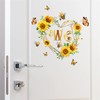 WOHAHA Wall Sticker, Stylish, Flower, Plant, Sunflower, Wreath, Butterfly, Bee,
