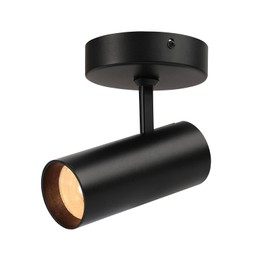 Marknice LED Dimmable Ceiling Spotlight Adjustable Angle Flush Mounted Directional Spot Light Aluminum Indoor 4.72’‘ Monopoint Light Accent for Living Room Painting CRI 98 12W 3000K Matte Black