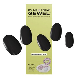 By Me & Crew Gewel Midnight Black Semicured Gel Nails Kit