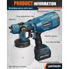 LDHTHOPI Cordless Paint Sprayer, 1200ml Paint Sprayer Gun Battery Powered,