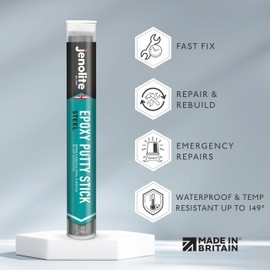 JENOLITE Steel Repair Epoxy Putty Stick Industrial Strength - Rebuild & Repair All Metals - 112g - 4oz