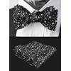 Alizeal Mens Floral Patterned Colorful Classic Self Tied Bow Tie