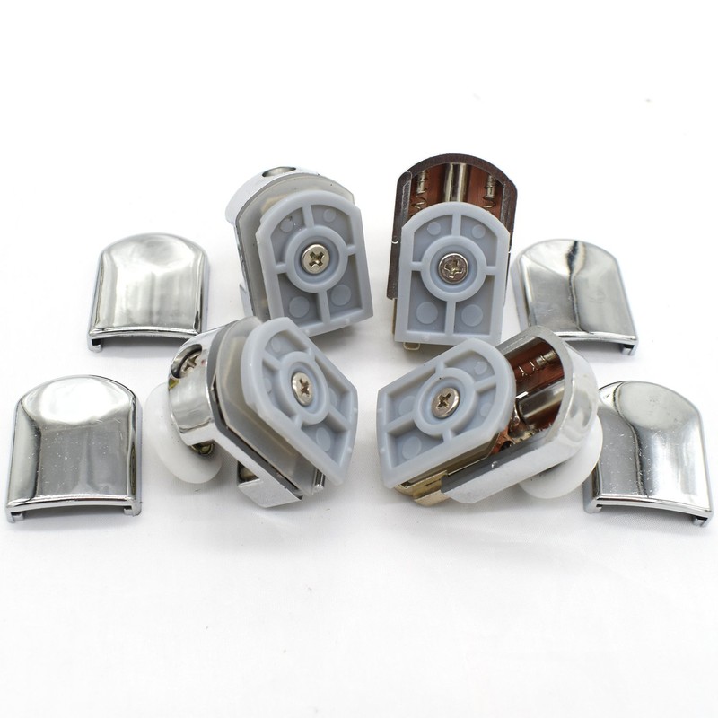 YUANQIAN Set of 8 Single Shower Door Rollers 25mm Wheel