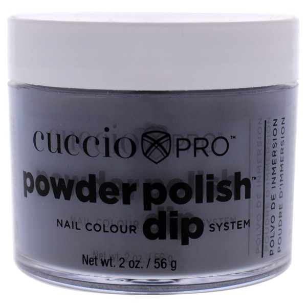 Cuccio Colour Powder Nail Polish - Lacquer For Manicures And Pedicures - Highly Pigmented Powder That Is Finely Milled - Durable Finish With A Flawless Rich Color - Black W/ Red Glitter - 1.6 Oz