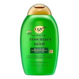 OGX Refreshing Scalp with Rosemary Mint Shampoo, Clarifying Blend to Remove Excess Oil and Residue, Clears Away Buildup, Sulfate Free, 385ml
