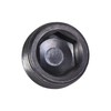 sourcing map Carbon Steel Internal Hex Thread Socket Pipe Plug,