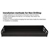 40cm Wall Mount Seasoning Organizer Detachable Shower Shelves Multifunctional Shower