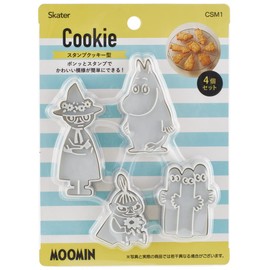 Skater CSM1-A Moomin Stamps Cookie Cutter Bread Cutter Set of 4