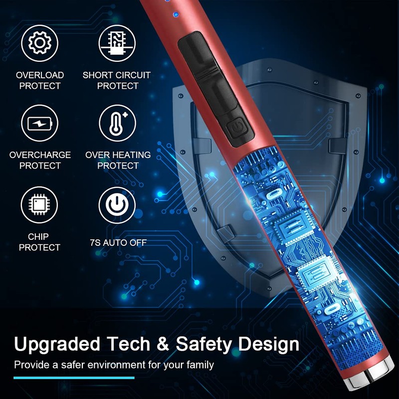 SUPRUS Electric Lighter Candle Type C Rechargeable Lighter with Upgraded