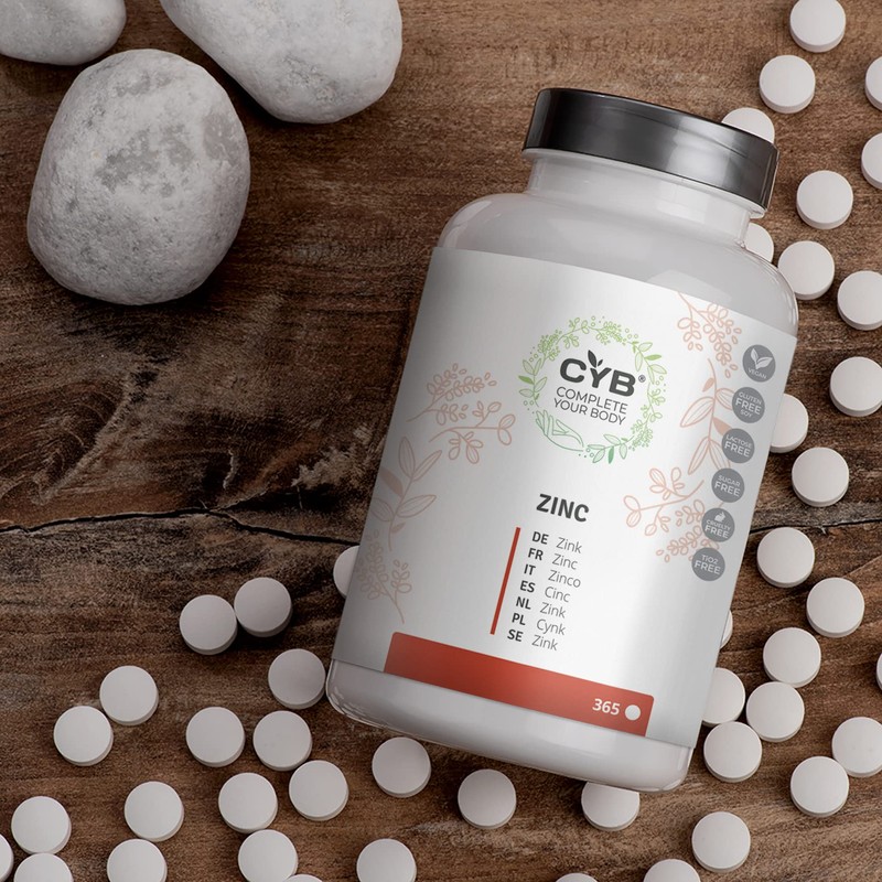 CYB Zinc - 25mg Pure, High Dose Zinc - Vegan