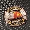 Retired Firefighter Sticker Maltese Cross Domed Decal Emblem CAR Sticker