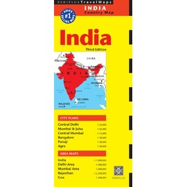 India Travel Map Third Edition