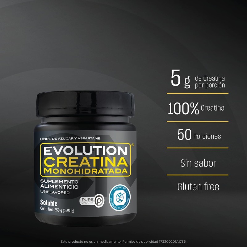 EVOLUTION PROTEÍNA WP100 BOTE MOKA 1400 G + CREATINA MONOHIDRATADA