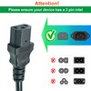 Universal 90 Degree Power Cord NEMA 5-15P to IEC320 C13