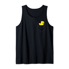 Rubber Duck in a Bag Funny Squeaky Duck Bath Duck Tank Top