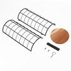 NearMoon Toilet Paper Organizer Stand, Freestanding 3 Rolls Tissue Storage,