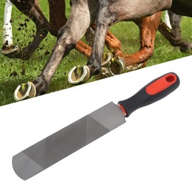 Ejoyous 8 Inch Hoof Rasp for Horses, Double-Sided Horseshoe File, Carbon Steel, Professional Hoof Forging Tool, Hoof Care with Flexible Handle, Hoof Rasp Tool