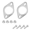 MUQIDA 2PCS Car Exhaust Gasket, 2.5 Inch Ultra Seal Automotive