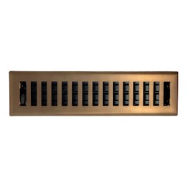 Madelyn Carter Modern Chic Style Vent Cover, Solid Cast Steel Interior, Controls Air Flow, 2 x 10 inches (Overall Face: 3.625 x 11.375 inches), Venetian Bronze