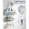YASONIC Shower Caddy - Never Rust Aluminum Organizer - Over