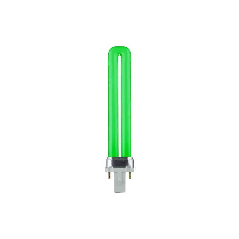 Sunlite PL9/G9 9-Watt Compact Fluorescent Plug-In 2-Pin Light Bulb, Green