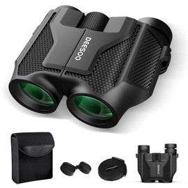 20x25 Compact Binoculars for Adults Kids - High Powered BAK4 Prism FMC Lens - Deesoo Lightweight Binoculars Portable Optics with Clear Vision Easy Focus for Bird Watching, Travel, Concerts, Hiking