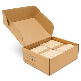 Compostable Forks and Spoons and Knives, Wood Disposable Utensils, 150 Wooden Utensils, Compostable Utensils For Party, Strong and Durable By Woodpeckers