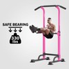 SogesPower Power Tower Dip Station Pull Up Bar for Home