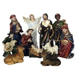Gigi's Classy Kids 2.5 Inch 11 Piece Mini Nativity Set Christmas Nacimiento Religious Gift