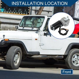 Hihaha No.56030005 Windshield Wiper Motor for Jeep Wrangler YJ 1987-1995 / Front Wiper Motor / 5 Pin Replacement / 1Pcs