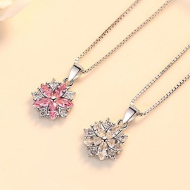 Krstudent version of simple and sweet pendant, women's fashion zircon pink diamond crystal earrings (pink diamond)