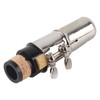 Clarinet Mouthpiece Kit with Ligature and Plastic Cap Portable Black