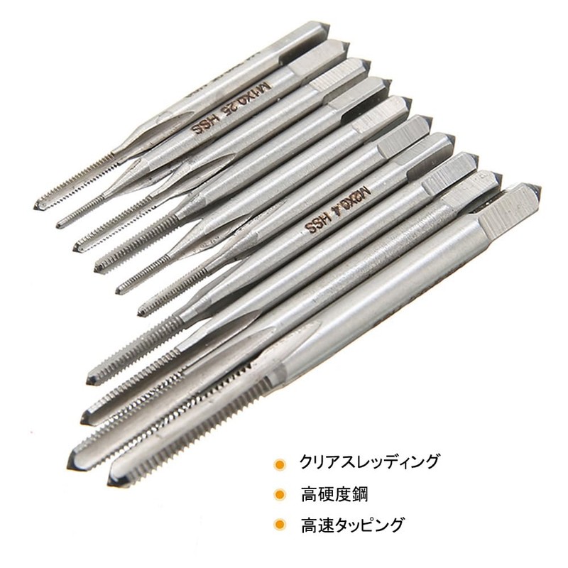 Saipor 10 Pcs Mini Tap Set M1-M3.5 Screw Taps, High