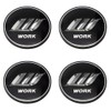 Set of 4 W Mark Center Caps by WORK (WORK)