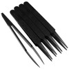 5Pcs Anti-Static Multifunctional Plastic Precision Tweezers Set, Pointed Tip Tweezers
