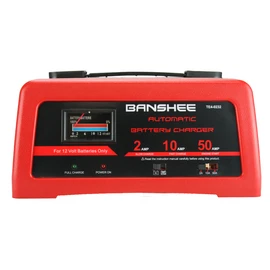 Banshee 10/2/50 Amp 12V Automatic Charger Engine Start Emergency Battery Starter