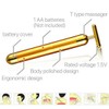 Unbranded New 24k Gold Beauty Bar Facial Roller Face Vibration