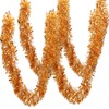 LOKIPA Christmas Tinsel Garlands, 10M Copper Xmas Metallic Chunky Tinsel